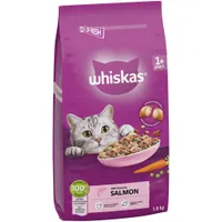 Whiskas 1+ Salmon - Economy Pack: 2 x 1.9kg