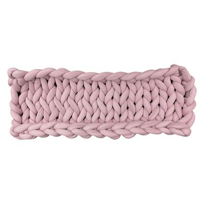 Tapis de fenêtre en tricot épais Aumüller rose