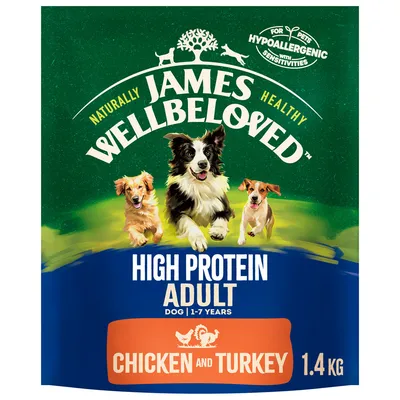 James Wellbeloved Adult Hypoallergenic High Protein - Chicken & Turkey - 1.4kg