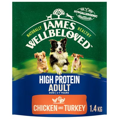 James Wellbeloved Adult Hypoallergenic High Protein - Chicken & Turkey 1.4kg