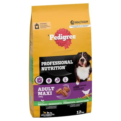 Pedigree Professional Nutrition Adult Maxi >25kg met gevogelte en groenten