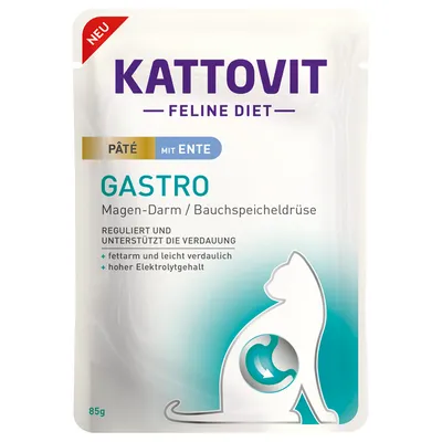 Lot Kattovit Gastro Paté 30 x 85 g pour chat  - canard