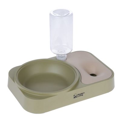 Modern Living dubbele kom SaPa 400 ml, L 31 x B 21 x H 5,5 cm