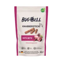 BugBell Bâtonnets à grignoter à la betterave rouge pour chien - 60 g