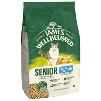 James Wellbeloved Senior 7+ Cat Hypoallergenic - Fish - Economy Pack: 2 x 4kg