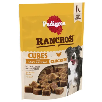 Pedigree Ranchos Reward Cubes - Chicken - 70g Pedigree Ranchos Reward Cubes - Chicken - 70g