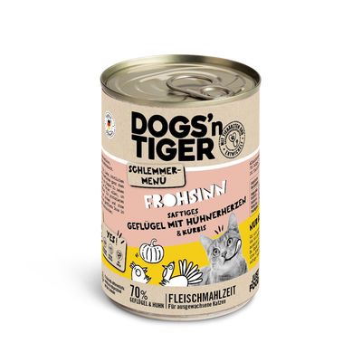 Lot Dogs’n Tiger Menu gourmet 12 x 400 g pour chat volaille, poulet