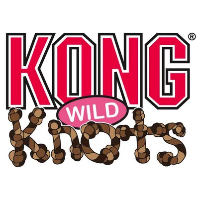 KONG Wild Knots. Spielzeugmarke mit Knoten-Design.
