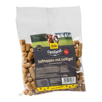 Caniland Softhappen Getreidefrei mit Geflügel Sparpaket: 4 x 200 g