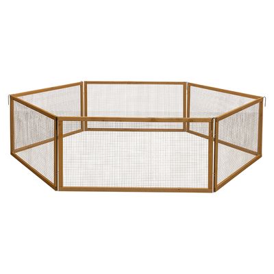 Kerbl Pet VARIO Freigehege mit Maschen L 120 x B 120 x H 59 cm, 6 Elemente