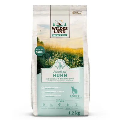Wildes Land Cat Sterilised Huhn - 1,2 kg Wildes Land Cat Sterilised Huhn - 1,2 kg