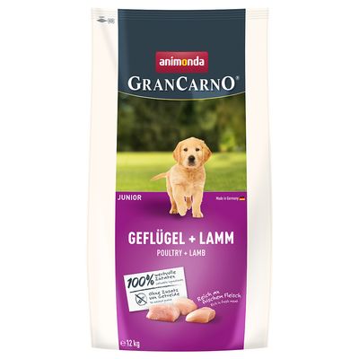 animonda GranCarno Junior Geflügel + Lamm 12 kg