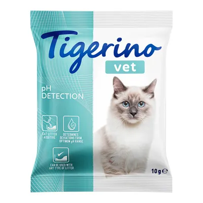 Tigerino vet pH Detection, aditivo para arena para gatos, detecta desviaciones del pH óptimo, compatible con cualquier arena, tamaño del paquete 10g.