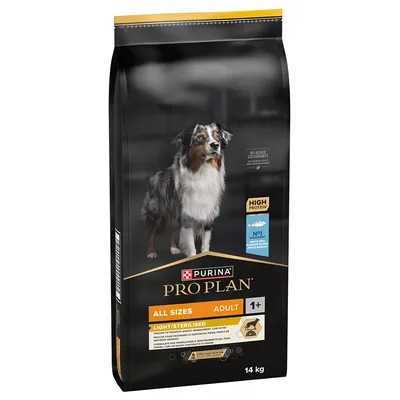 PRO PLAN All sizes Adult Light Sterilised poisson pour chien - 14 kg