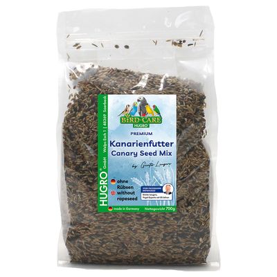 Hugro Kanarienfutter ohne Rübsen Sparpaket: 2 x 700 g