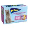 Mjau Cat w saszetkach, 12 x 85 g Pakiet mieszany mięsne menu w galarecie (4 smaki)