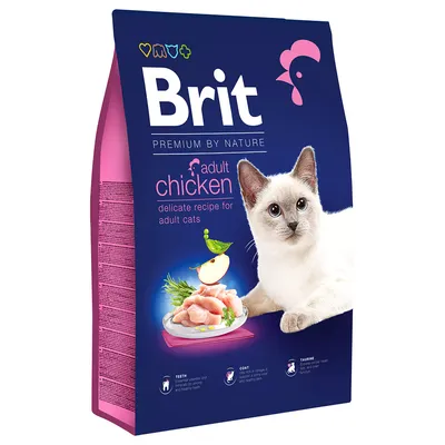 Brit Premium by Nature Cat Adult poulet pour chat - 8 kg
