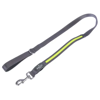 Nomad Tales Spirit USB LED riem neon geel & grijs - 120 cm lang, 25 mm breed