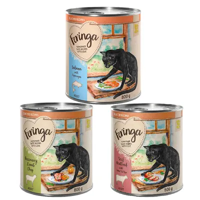 Feringa Selected Recipes gazdaságos csomag 24 x 800 g - Mix: bárány, marha, lazac