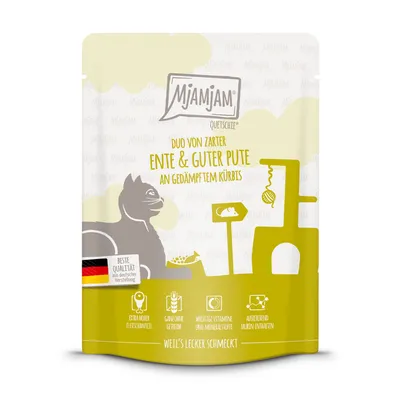 Sparpaket MjAMjAM Quetschie 24 x 300 g - Ente & Pute