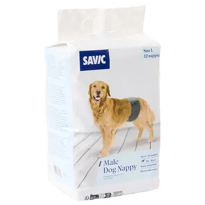 Savic Pannolini per cani maschi  - Tg. L : 53-76 cm, 24 pz.