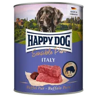 Lot Happy Dog Sensible Pure 12 x 800 g pour chien - Italie (pur buffle)