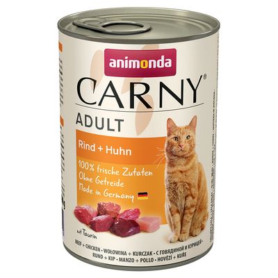 animonda Carny Adult 12 x 400 g Hovězí & kuře