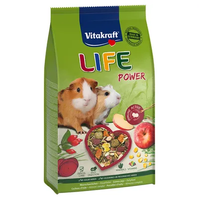 Vitakraft Life Power Marsvin - Ekonomipack: 5 x 600 g