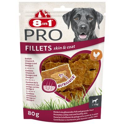 8in1 Fillets Pro Skin & Coat 80 g - Voordeelpakket: 5 x 80 g