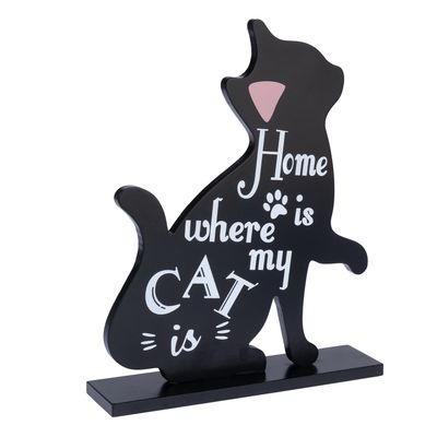TIAKI Panneau décoratif en forme de chat 1 panneau