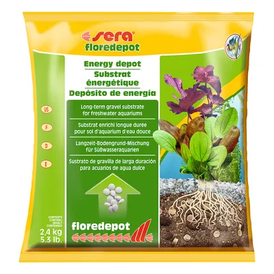 Sera Floredepot Substrat énergétique terre pour aquarium - 2,4 kg