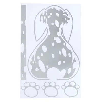 TIAKI "Cane" Adesivo per veicoli  - L 17,5 x H 25 cm