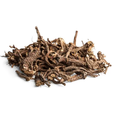 Getrocknete Wurzeln, braune und holzige Struktur, lose angeordnet. Naturprodukt ohne sichtbare Verpackung oder Markenkennzeichnung. Getrocknete Wurzeln, braune und holzige Struktur, lose angeordnet. Naturprodukt ohne sichtbare Verpackung oder Markenkennzeichnung.