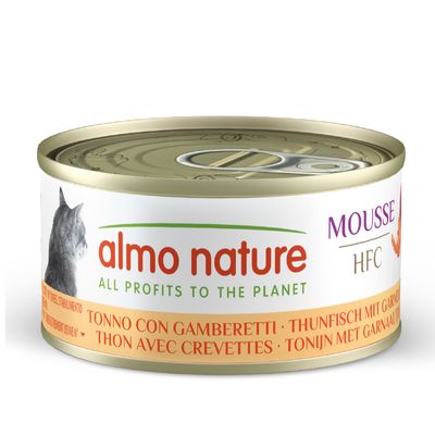 Almo Nature HFC Cat Mousse 6 x 70g - Tuna with Shrimp