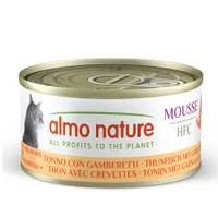 Almo Nature HFC Cat Mousse 6 x 70 g - Ton cu creveți
