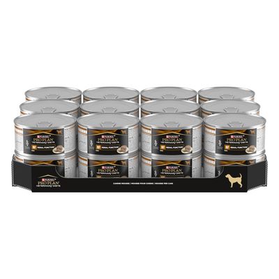 Purina Pro Plan Veterinary Diets NF Renal Function cibo umido per cani, 12 lattine in una confezione.