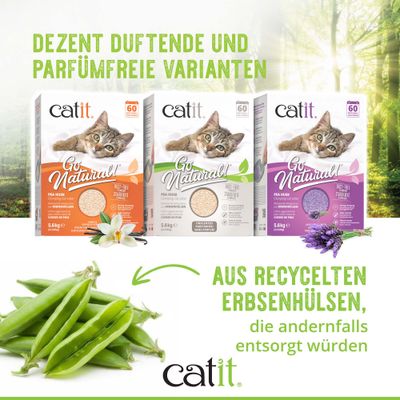 Catit Go Natural Katzenstreu mit Vanilleduft