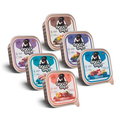 DOGGY Dog Adult 6 x 150 g Mixpaket (6 Sorten)