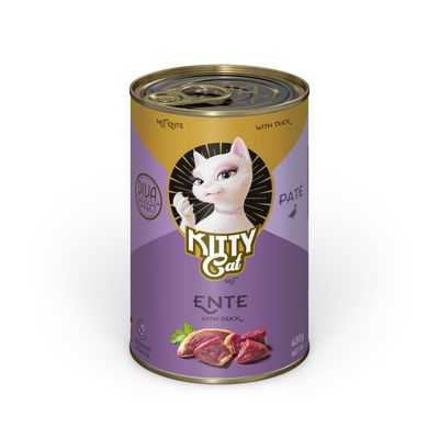 Sparpaket KITTY Cat Adult Pate 24 x 400 g Ente