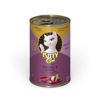 Økonomipakke: 24 x 400 g KITTY Cat Adult Pâté  - Fasan & and Økonomipakke: 24 x 400 g KITTY Cat Adult Pâté  - Fasan & and