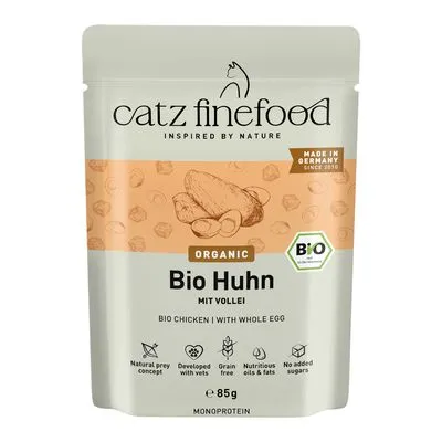 catz finefood Bio 12 x 85 g - Manzo bio 