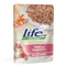 Πακέτο Προσφοράς Life Cat Natural Adult 12 x 70 g Τόνος με Γαρίδες