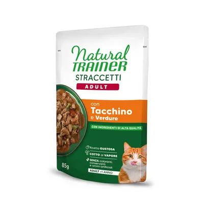 Natural Trainer Straccetti Adult, paski w sosie, 22 x 85 g - Dorsz