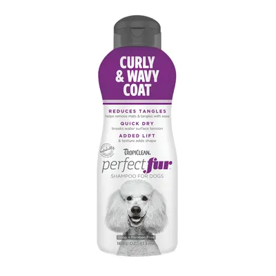 TropiClean PerfectFur Shampoo für Hunde mit lockigem Fell - 473 ml