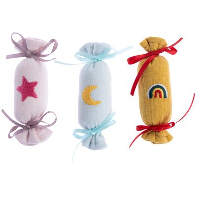 TIAKI Junior Katzenspielzeug-Set Bonbons mit Katzenminze 3er-Pack