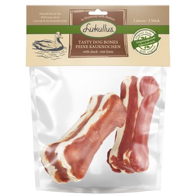 Lukullus feine Kauknochen 2 x 10 cm Ente (120 g)