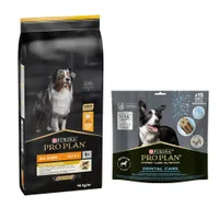 PURINA PRO PLAN 12 / 14 kg + friandises Dental Care Medium 345 g offertes ! - All Sizes Adult Light/Sterilised (14 kg)