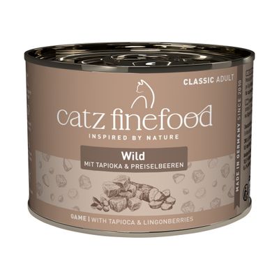 Catz Finefood Classic Nr. 23, говеждо и патица, без зърнени храни, без добавена захар, без тестове върху животни, 93% месо.