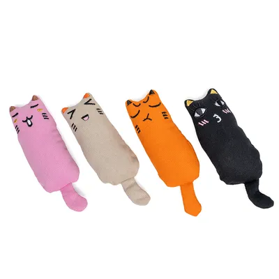 zooplus Basics Lot de jouets Kitty à l'herbe à chat - set de 4 jouets