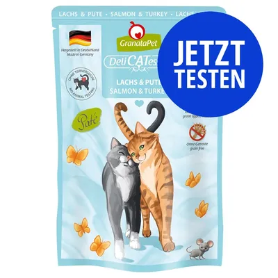 GranataPet DeliCATessen Lachs & Pute, Paté, Hergestellt in Deutschland, ohne Tierversuche, ohne Getreide. JETZT TESTEN.